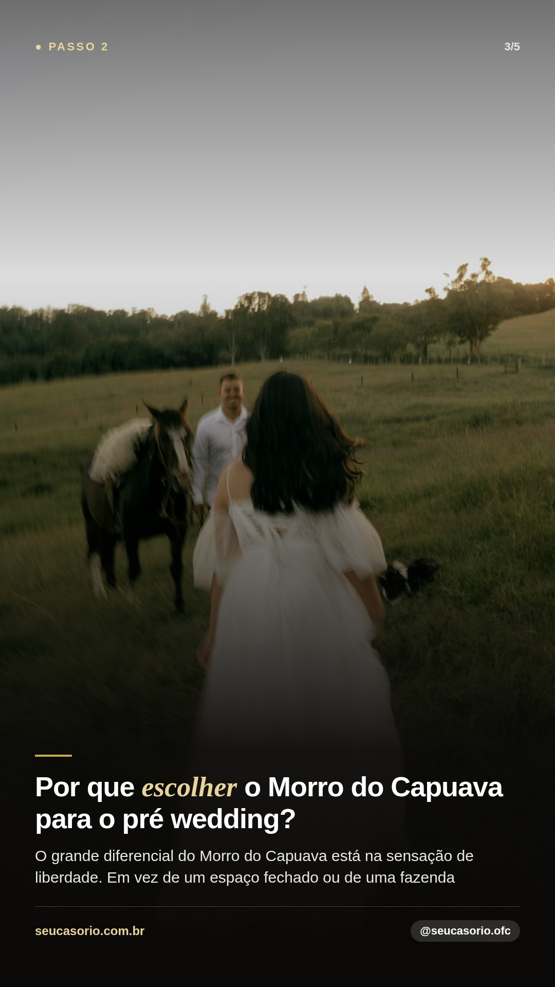 Por que escolher o Morro do Capuava para o pré wedding?