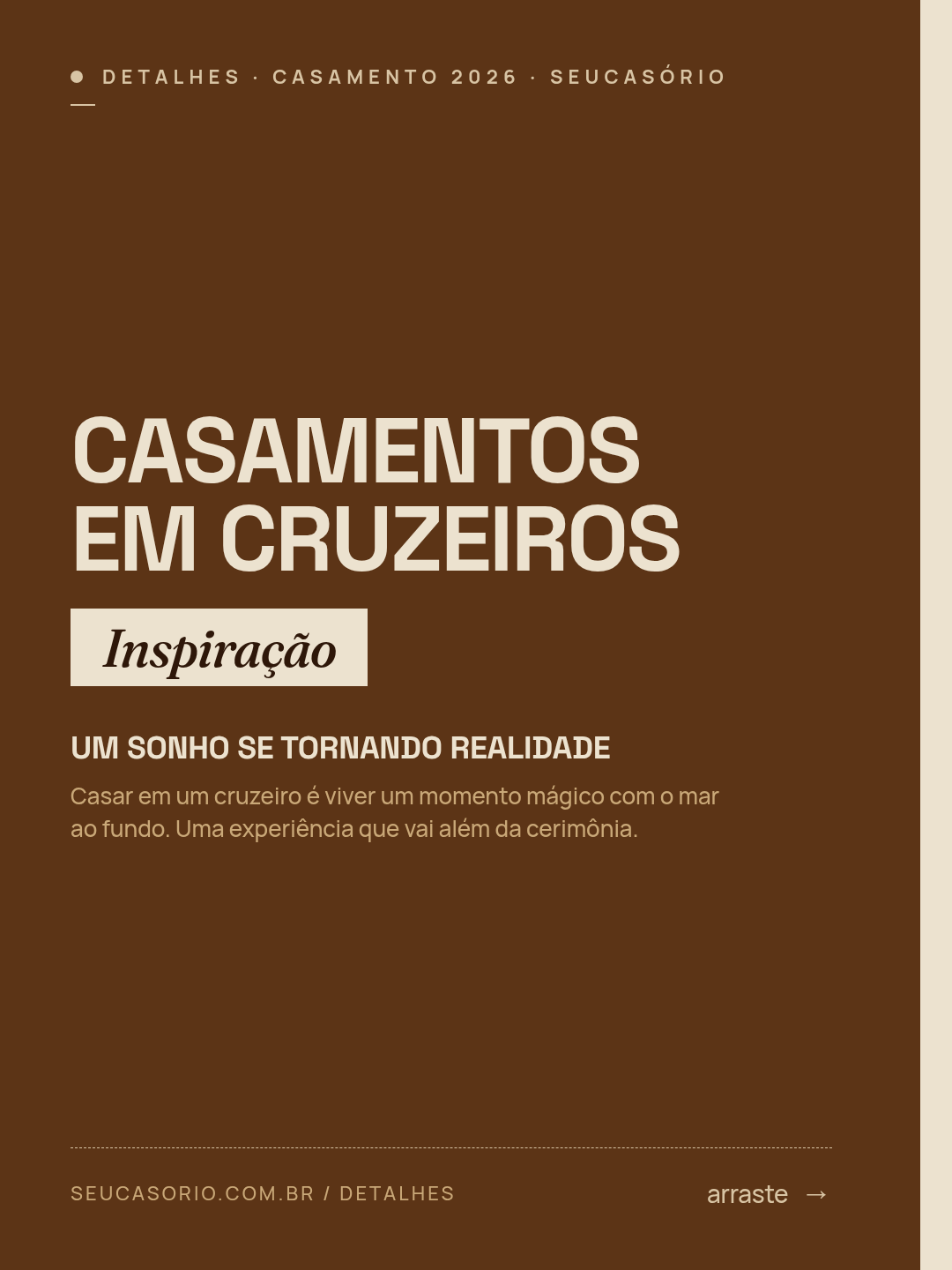 Casamentos em cruzeiros