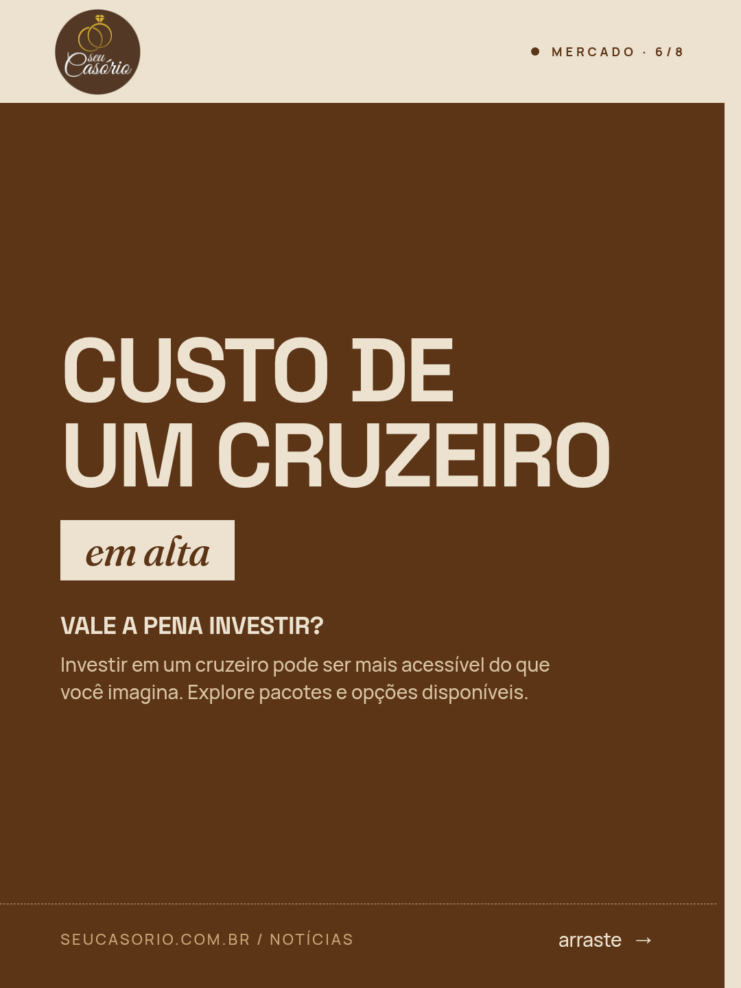 Custo de um cruzeiro